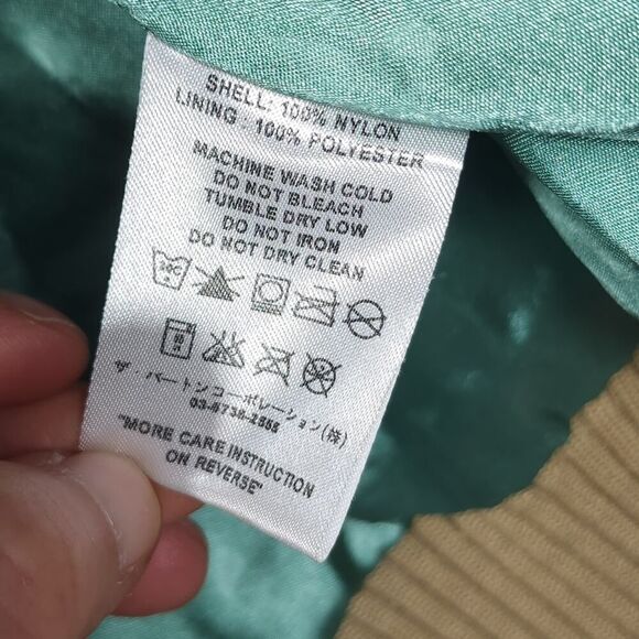 B By Burton Women's Nylon Size Small Brown Full Zip Hooded Bomber Jacket - Picture 6 of 11